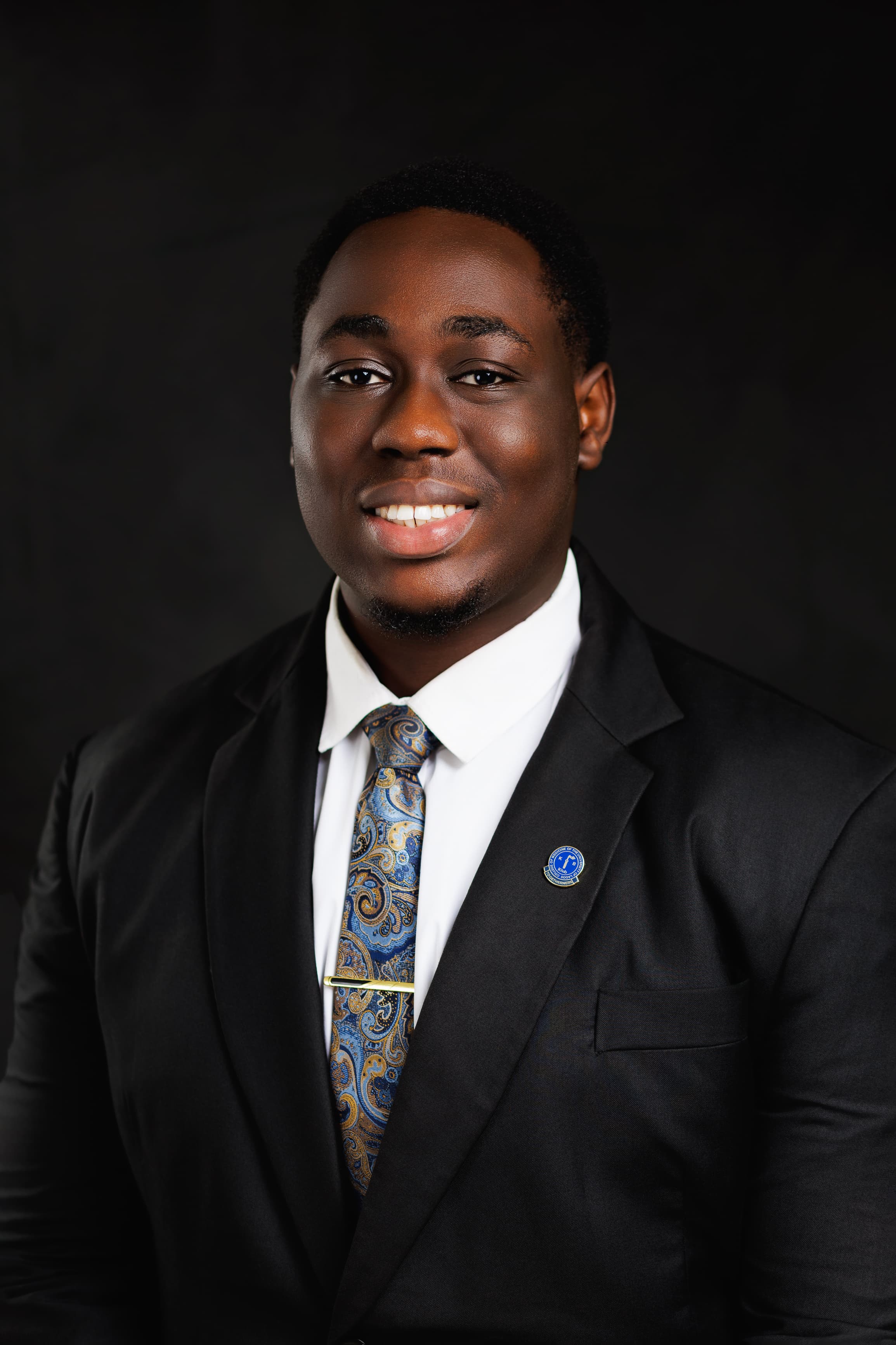 Headshot of Mustapha Madehin, the KV Klub's President