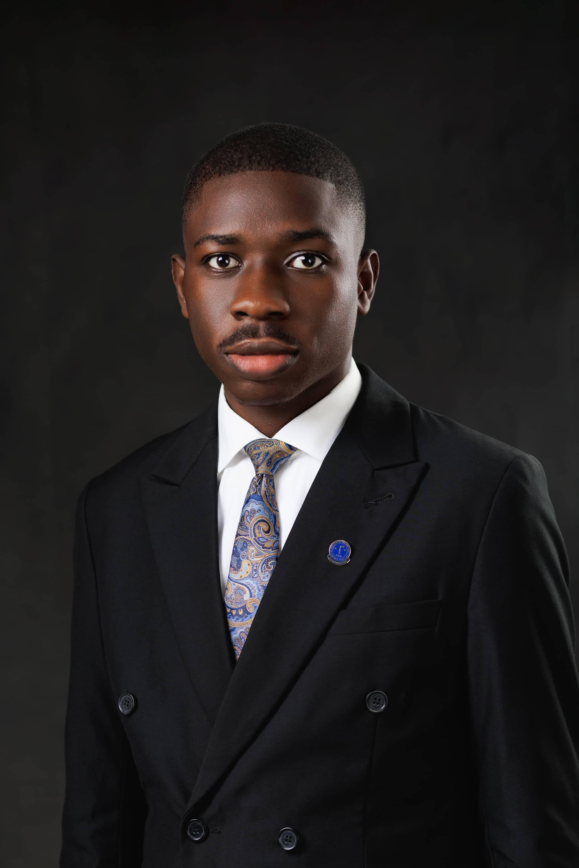 Headshot of Mustapha Madehin, the KV Klub's President