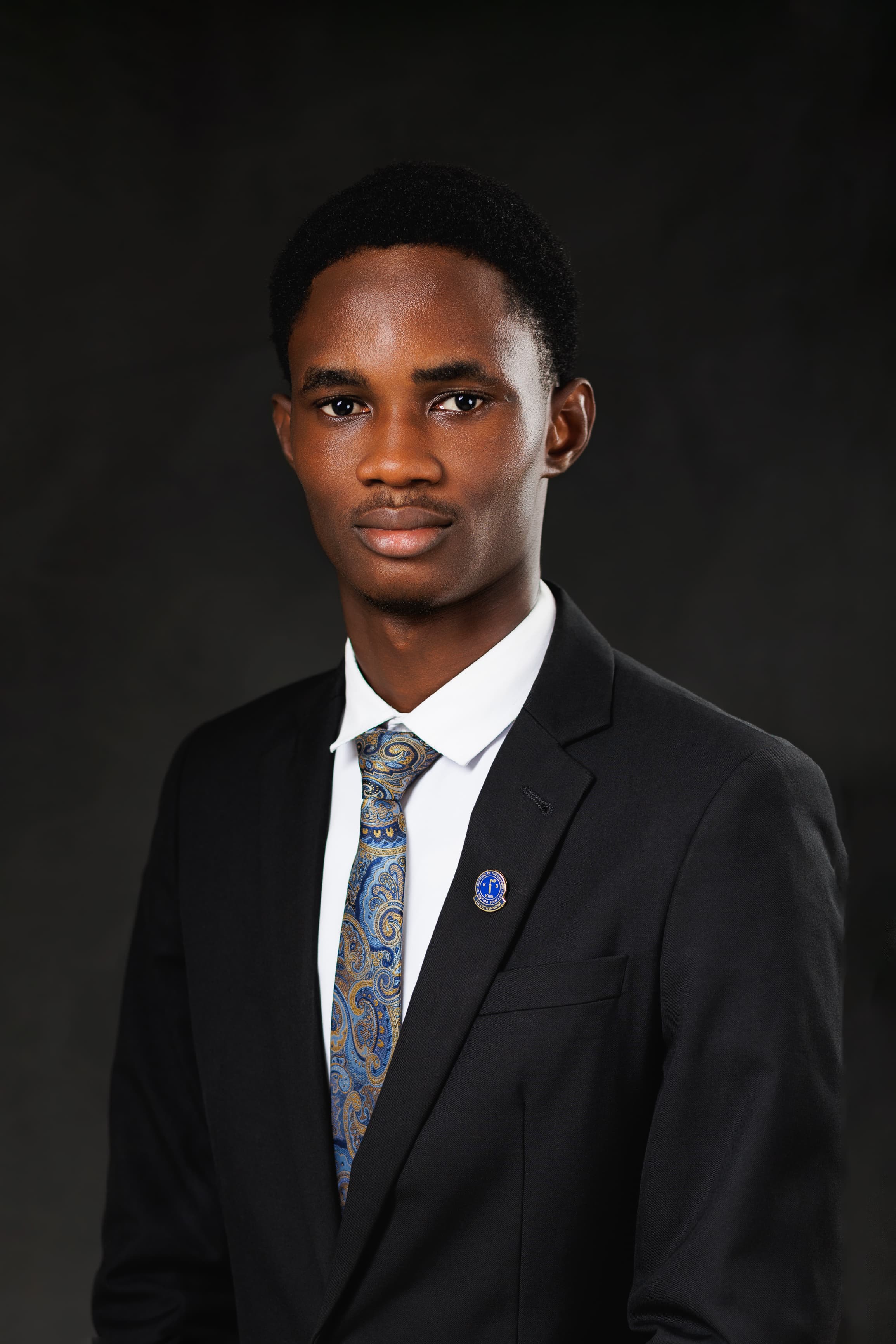 Headshot of Mustapha Madehin, the KV Klub's President